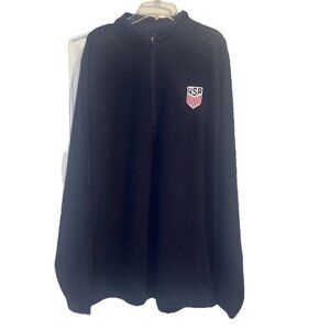 Antigua Men’s MLS USA Soccer 1/4 Zip Navy Blue Pullover Sz XLT NEW Fan Gear